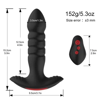 Teleskopski Analni Vibrator Za Muškarce Program Daljinski Masažu Prostate Bluetooth Dildo Vibrator Buttplug Sexitoys za Muškarce Igre Za Odrasle