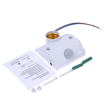 Telo Infracrveni INFRACRVENI Senzor Led Žarulja E27 Baza PIR Detektor Pokreta Zidne Lampe Držač Prekidač Novi Pokret