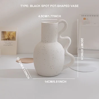 Ting Ke Nordic INS wabi-sabi stil keramičke гидропонная vaza u obliku čajnika homestay hotel shop dekoracija kuće vazu za suho cvijeće