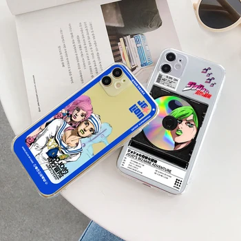 Torbica Za telefon japanski anime JOJO Kujo Jotaro za Apple iPhone 14 13 12 11 SE XS XR X 7 8 6 5 Plus Pro MAX 2020 Prozirna Torbica
