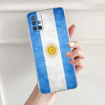 Torbica sa Zastavom Argentine Za Samsung Galaxy A51 A52 A12 A21s A71 A32 A22 4G 5G A50 A70 a a53 A31 A12 A02s A13 A20s A20e Fundas
