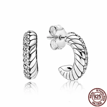 Trenutno srebro 925 Sterling, 11 stilova, klasični naušnice s kubični cirkon u obliku srca, idealni kao poklon za rođendan, za Djevojčice, modni nakit