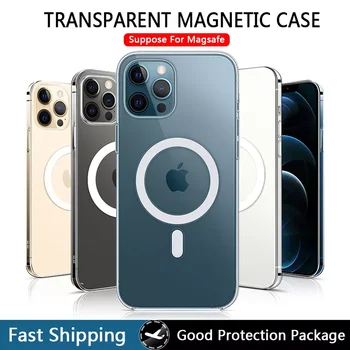 Tvrda torbica s kristalima Za Mag Case Siguran Torbica Za iPhone 12 13 Pro Max Mini Magnetska Ljuska Za iPhone 13 11 Pro Max Xs XR Max Funda