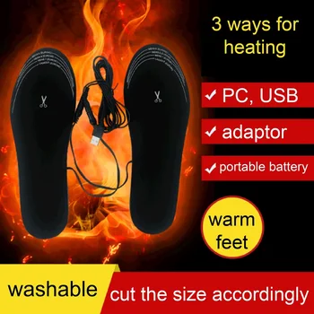 USB Cipele S Grijanom Noge Toplo Čarapa mat Mat Električno Grijanje Uložak Prati Termalne Uložak Unisex LJ1101