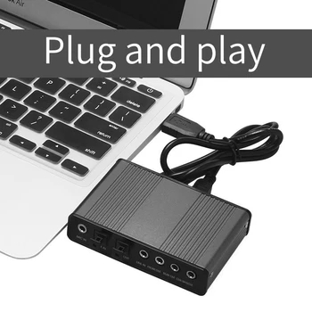 USB Kanal 6 5 1 7 1 Surround Vanjska Zvučna Kartica PC Laptop Stolni Tableta Audio Optički Adapter Kartica za Snimanje K pjesma