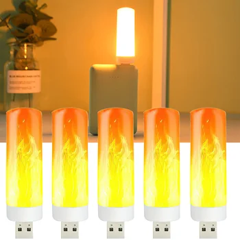 USB Plameni Lampa Računalo Napajanja Ljeskanje Led Svjetiljka Prijenosni Klasicni Rasvjeta U Prostoru Lampa Za osvetljenje Spavaće sobe noćno svjetlo