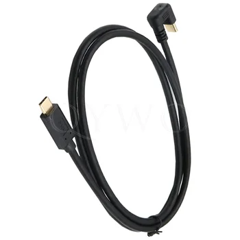 USB kabel C na USB C 10 Gbit / s 5A USB3.2 Gen2 Type-C kabel za prijenos podataka U obliku 180 stupnjeva za Prijenosna računala, Tablete i mobilne telefone