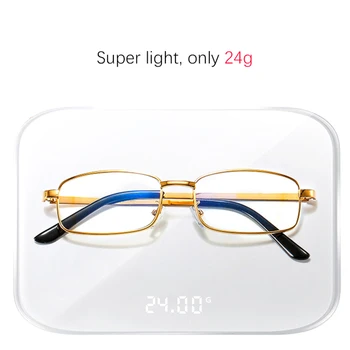 Ultra Naočale Za Čitanje, Muške I Ženske, Metalne Naočale s Punim Okvir, Povećalom Naočale Za Dalekovidnost, Trendy i Dioptrijske Naočale su Unisex