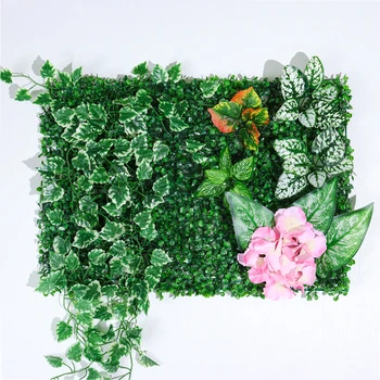 Umjetne biljke Šimšir Živica Ploče 60*40 cm Zelje Pozadina Zidni Paneli Umjetna Trava Pozadina Zidni Zidni Tepih Travnjak