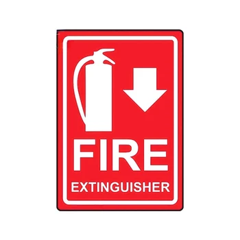 Upozoravajući znak za Znak za Gašenje požara Auto Naljepnice, naljepnice za Motor Branik Vozila Vjetrobransko Staklo Stil Automobila Kk13*10 cm