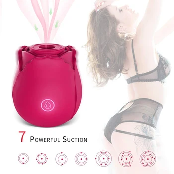 Vibrator Da Sisa Klitoris, Cvijet Ruže, 7 Načina Intenzivne Apsorpcije, Stimulans G-točke, Vaginalni Maser za Pussy, Seks-Igračka za Odrasle za Žene