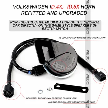 Visoko kvalitetni Auto-Stereo Высокочастотный Puž Zvižduk rog zatrubi Vruće Prodaju za VW ID4 X CROZZ Glasno Auto-Ton Pribor