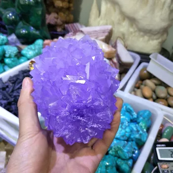 Vruće!!!900-1000 g Rijetka i lijepa ljubičasta quartz crystal crystal klaster, koji se koristi za uređenje doma, vjenčani nakit, akvarij