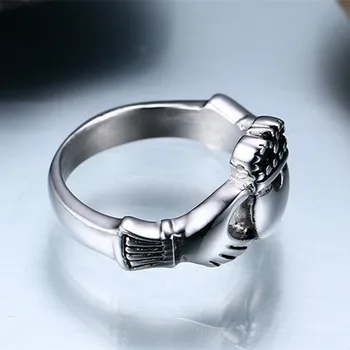 Vruće Irski Claddagh Prsten Za Žene Od Nehrđajućeg Čelika Srce Crown Ruke Prsten Najbolji Prijatelji Poklon za Vjenčanje Nakit Izravna Isporuka R130G