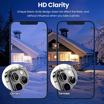 Vruće Prodaju Zaštitnik Zaslona Objektiva 3D Full Kaljeno Staklo Stražnji Fotoaparat 11 Pro XS MAX Zaštita Objektiva Kamere Za iPhone 12 13 Pr