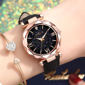 WOKAI kvalitetne modne svakodnevne ženski sat sa punim dijamant, engleskom sat, studentski ženske trendy retro klasični rimski sat