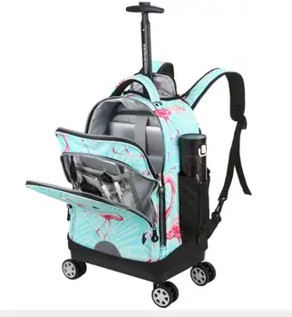 Weishengda prometna kolica, naprtnjače, torbe za mlade, ruksak s kotačima za Školski ruksak, školske torbe na kotačima za prtljagu