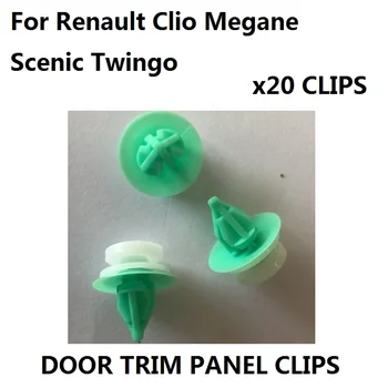 X20 Za plastične Isječke ploče unutrašnja vrata-kartica Renault - Clio Megane Scenic Twingo oe#7703077250