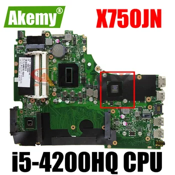 X750JN i5-4200HQ Procesor 2 GB GPU Matična ploča REV 2.0 Za Asus X750J X750JN X750JB Matična ploča laptopa 90NB0660-R00020 testiran