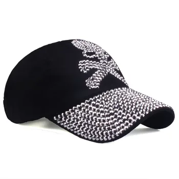 [YARBUU] kape za žene i muškarce, Svakodnevni kapu sa štrasom u obliku lubanje, novi modni kvalitetan šešir Unisex, Ženska kapu