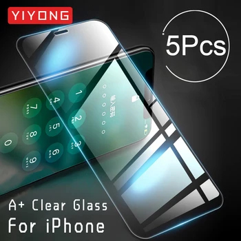 YIYONG 5 kom. HD Anti Plavo Svjetlo Kaljeno Staklo Zaštitnik Ekrana Za iPhone 14 13 12 11 Pro Max iPhone14 Plus X S XS XR Max Staklo