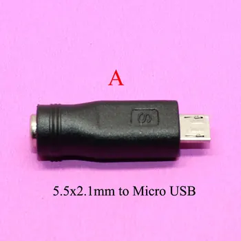 YuXi 5,5X2,1 mm Type-C Ženski na Micro USB 5,5*2,1 mm 4,8*1,7 mm Priključak za Rasvjetne Adapter Za Prijenosna RAČUNALA Priključak Adaptera za Napajanje dc