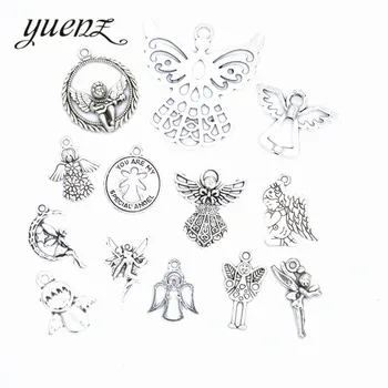 YuenZ 13 kom. mješoviti ovjes Antički Metalni srebrne boje anđeo elf šarm odgovara ogrlice Narukvice izrada nakita U018