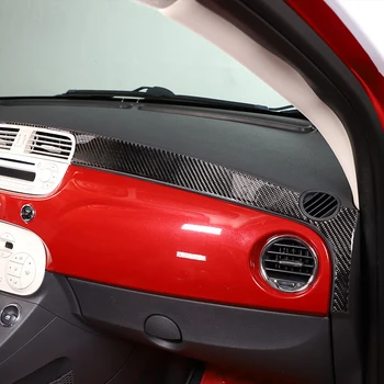 Za Fiat 500 2011-2019 Automobilski Poklopac Mjenjača, Središnja Alat za Upravljanje Ukrasnih Traka Oznaka od mekog karbonskih vlakana Pribor