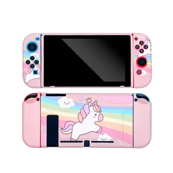 Za Nintendo Switch torbica u obliku školjke slatka crtani film pink jednorog soft TPU zaštitna torbica nintendo switch coque pribor