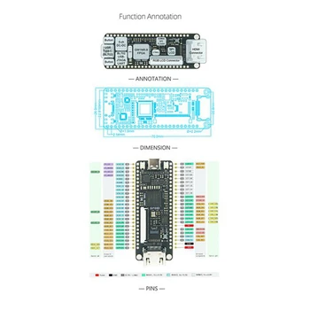 Za Tang Nano 9K FPGA Gaoyun GW1NR-9 RISC-V RV HDMI-kompatibilnu naknada za razvoj + 1,14 inča SPI ekran + 2,54 mm pinski konektor