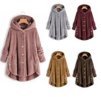 Zimske velike dimenzije S-5XL, donje kaput za trudnice, kaput na zakopčane, paperjast majice s kapuljačom, slobodno негабаритное kaput za trudnice, topli kaput