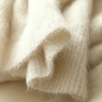 Zimski šik kašmir pulover okruglog izreza od vune