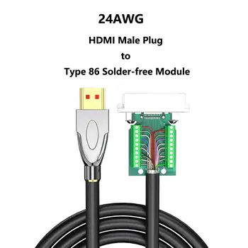 Znanstveni HDMI kabel Kroz трубную ožičenje HDMI 2.0 Kabel visoke razlučivosti DIY Slobodan kabel 4K 3D ugrađeni u zid