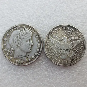 Četvrtina dolar Frizer SAD 1908 1908-D 1908-O 1908-S Druge the kovanja kovanica sa Srebrnim premazom
