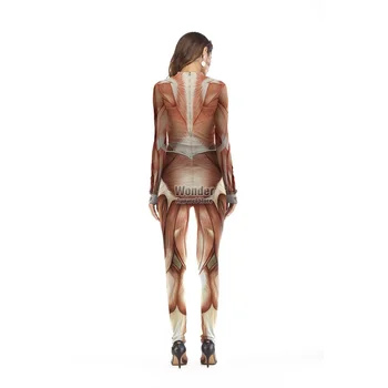 Žene Muškarci Ljudskog Tijela Kostur, Mišići 3D Ispis Kombinezon Za Odrasle Halloween Cosplay Odijela Stranke Rpg Igre Oblačenja Odjeće