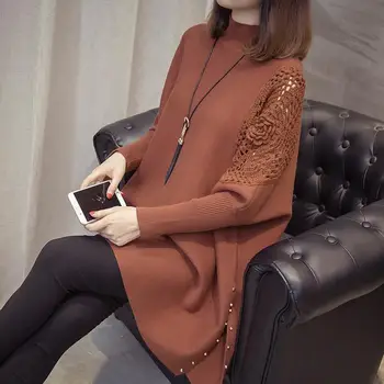 Ženski džemper u korejskom ленивом stilu, džemper, jakna, ženski 2021, novi trendi jesensko-zimske majice, slobodna gornja odjeća, pulover, džemper