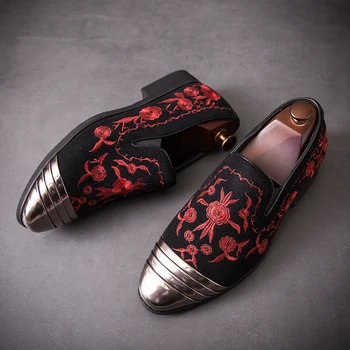 Лоферы; muške cipele Od Umjetne Antilop s umjetnom Liniju; klasični modni Svakodnevne poslovne Modeliranje cipele s Okruglim Vrhom i Fin Vez; CP294