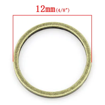 8 SEZONA Bakar Zatvorene Прыжковые prsten Antička brončana, promjera 12 mm, 100PC (B30539)
