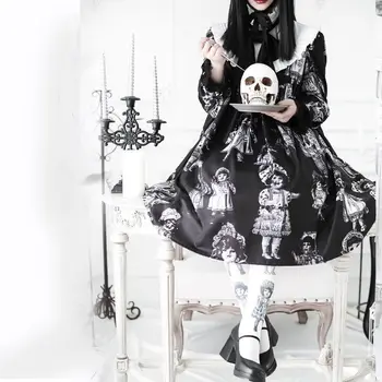Berba gothic Lolita haljina za žene, klasični novinski Харадзюку cosplay odijela lutka ovratnik u viktorijanskom stilu princeza haljina stranke OP