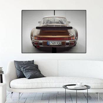 Klasicni Superautomobil Porsche 911 Turbo Plakat I Print Luksuzni Sportski Automobil Platnu Utrke Klub Zid Umjetnost Dnevni Boravak Kućni Dekor