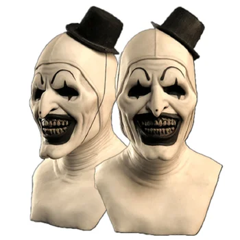 Lateks Maska Jokera Strašan Umjetnost Klauna Cosplay Maska Užas Full Kacigu Za Lica Kostime Za Halloween Pribor Karneval Večernje Rekvizite