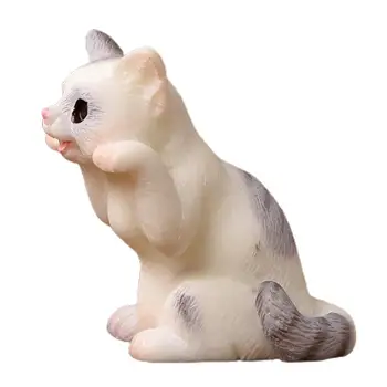 Mačka Ukras Slika Životinjskog fin izrade Realno Mini Mačka CraftsS1 Minijaturne Figurice za Dom