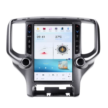 Radio Qualcomm Android 11 Tesla s tv Ekrana Za Dodge RAM 1500 2500 2018 2019 2020 2021 GPS Navigacija Video Audio Glavna Jedinica