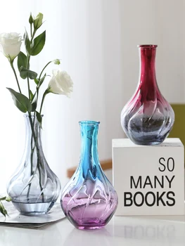 Staklena Vaza Za Dnevni boravak, suhog cvijeća U Skandinavskom Stilu Ins, Staklene Prozirne Pribor za Uređenje Doma, Vaza za Cvijeće za uređenje Doma